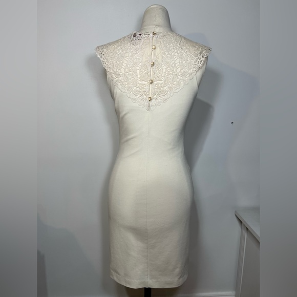 Ted Baker Ivory Lace Yoke Dress - Picture 5 of 8